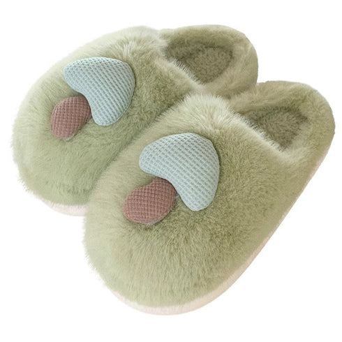 Mushroom Patch Plush House Slippers