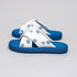 Embroidered Criss Cross Platform Slides