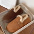 Fleece-Lined Buckle Lounge Clogs