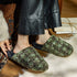 Chunky Plaid Lounge Slippers