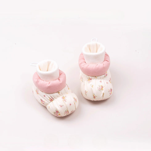 Cozy Puffy Patterned Infant Boots