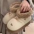 Bow Knot Fuzzy Cuff Snow Boots