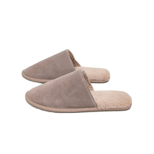 Low-Profile Fleece Lounge Slippers