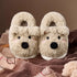 Cozy Sherpa Bear Face Slippers