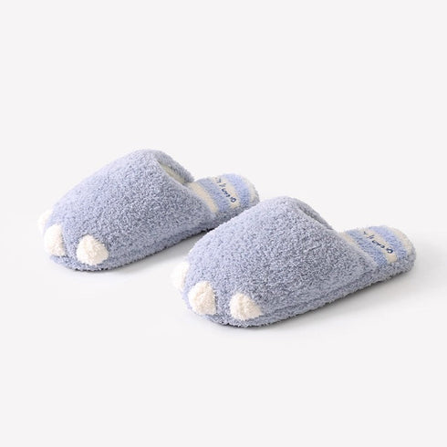 Playful Paw Design Plush Slippers