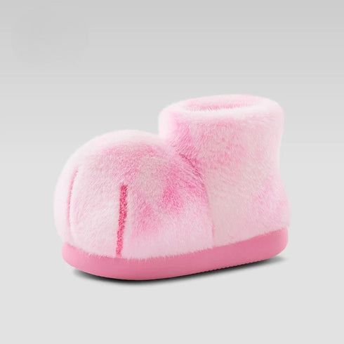 Plush Cat Paw Ankle Boots