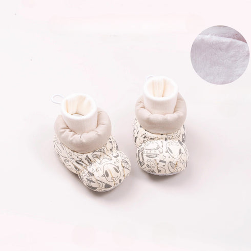 Cozy Puffy Patterned Infant Boots