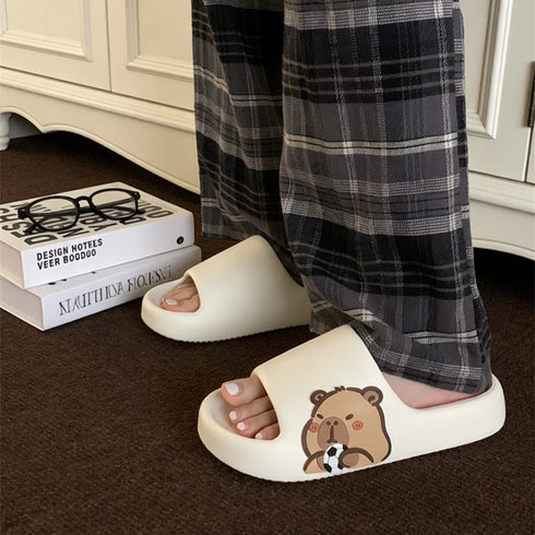 Capybara Soccer Star Soft Slides