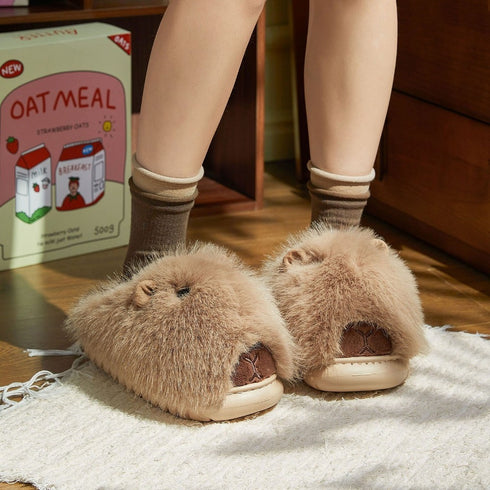 Sleepy Capybara Slippers