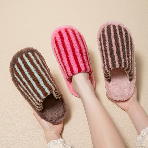 Stripe Clash Slippers