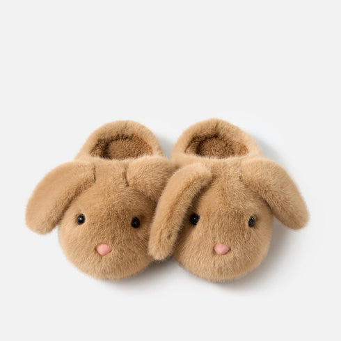 Floppy Bunny Ear Plush Slippers