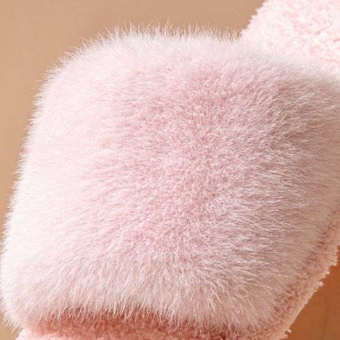 Fuzzy Strap Lounge Slippers