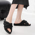 Puffy Cross Braid Comfort slides