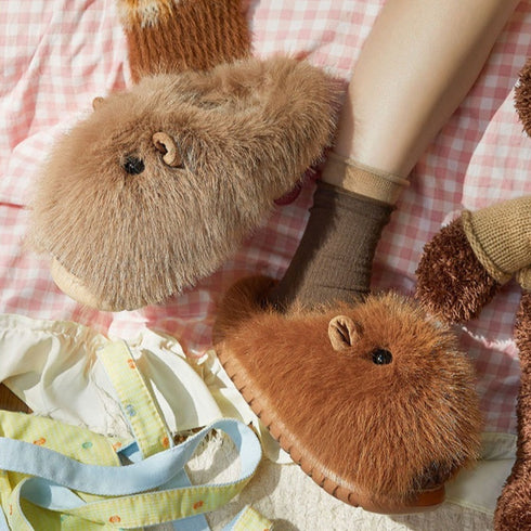 Sleepy Capybara Slippers