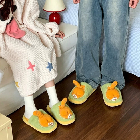 Wagging Tail Cat Bedroom Slippers