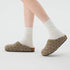Polka Dot Fuzzy Buckle Clogs