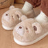 Bear Ears Plush House Slippers