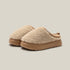 Fuzzy Teddy Fleece Platform Slippers