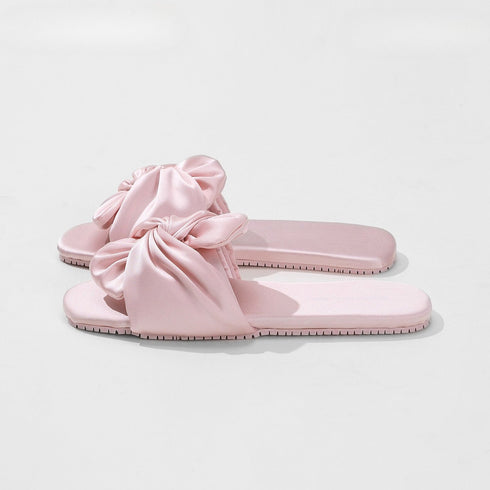 Silky Twist Knot Elegant Slides