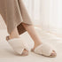 Crisscross Plush Lounge Slippers