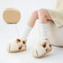 Plush Cat Paw Ankle Boots