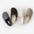 Polka Dot Fuzzy Buckle Clogs
