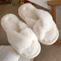 Fluffy Crisscross Lounge Slippers
