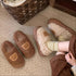 Teddy Patch Fuzzy Lounge Slippers
