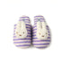 Striped Bunny Face Fleece Slippers