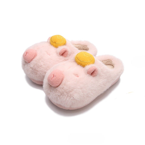 Nap-Time Capybara Plush Slippers