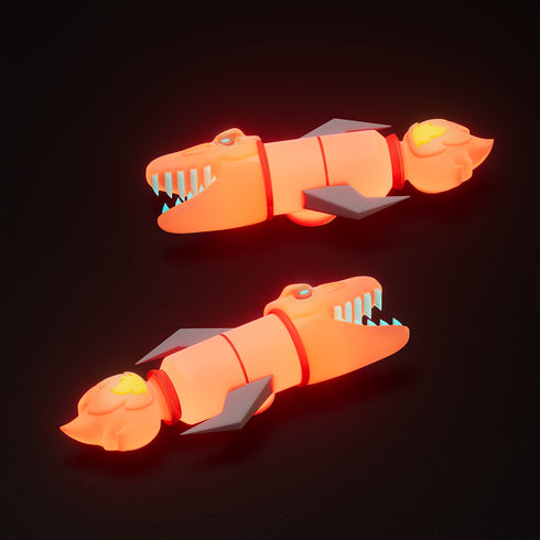 อุปกรณ์เสริมจรวดมังกรดุร้ายสำหรับ T-Rex Fossil Slide