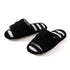 Fuzzy Striped Soft Home Slides