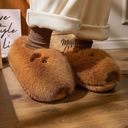 Sleepy Capybara Slippers
