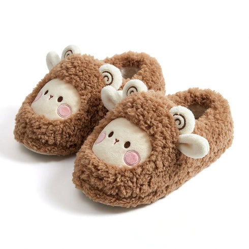 Blushing Lamb Fleece Indoor Slippers