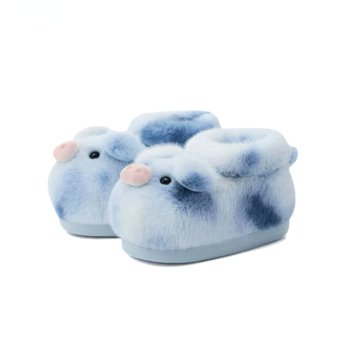 Fuzzy Pig Snout Indoor Slippers