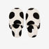 Retro Polka Dot Plush Slippers