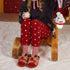 Festive Holiday Reindeer Plush Slippers