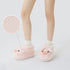 Fuzzy Pig Snout Indoor Slippers