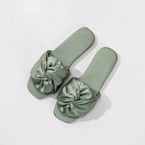 Silky Twist Knot Elegant Slides