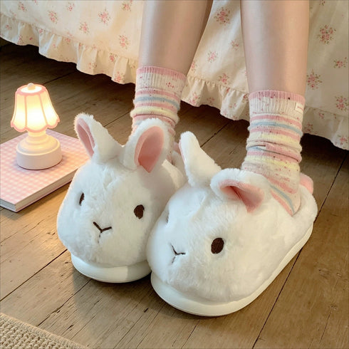 Hop Around Bunny Face Slippers