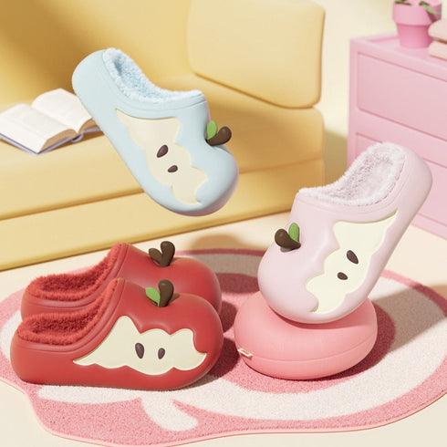 Apple Core Plush Clogs