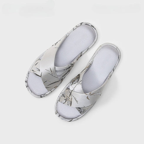 Silky Bamboo Leaf Lounge Slides