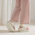 Plush Cuff Platform Slippers