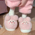 Fuzzy Pom Pom Cartoon Slippers