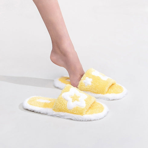 Dreamy Star Soft Fuzzy Slides