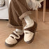 Double Velcro Sherpa Slippers