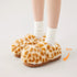 Fuzzy Spotted Mary Jane Slippers
