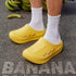 Chunky Banana Cutout Platform Clogs