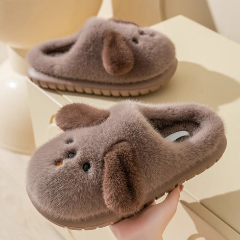 Floppy Ear Puppy Face Slippers