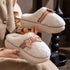 Chunky Platform Bow Teddy Slippers
